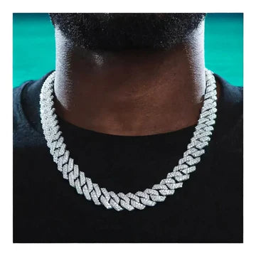 Miami Cuban Link Shiny Moissanite VVS Diamond Iced Out Chain