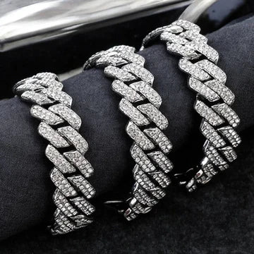 Miami Cuban Link Shiny Moissanite VVS Diamond Iced Out Chain