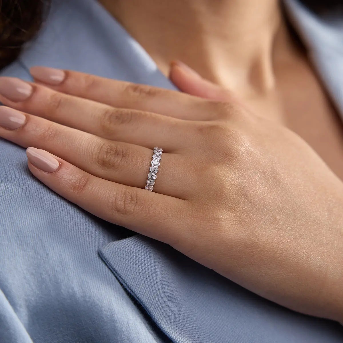 Modern bridal rings USA