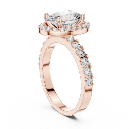 Oval Cut 2.0 CT Lab Grown Diamond Solitaire Engagement Ring
