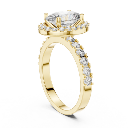Oval Cut 2.0 CT Lab Grown Diamond Solitaire Engagement Ring