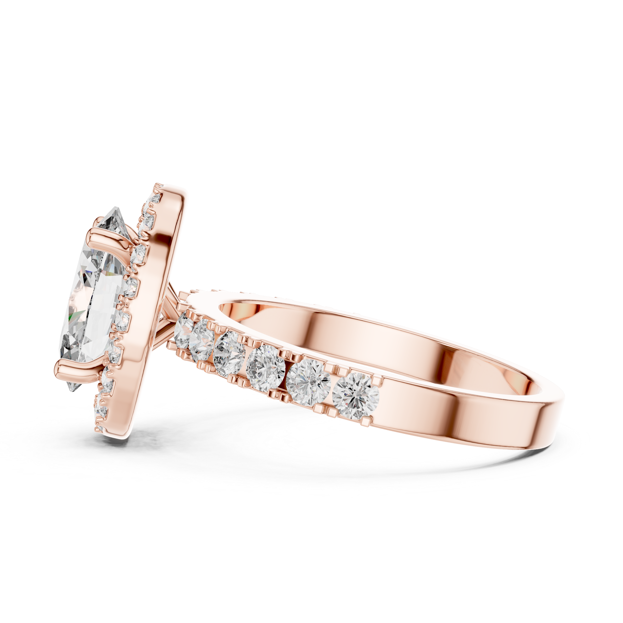 Oval Cut 2.0 CT Lab Grown Diamond Solitaire Engagement Ring