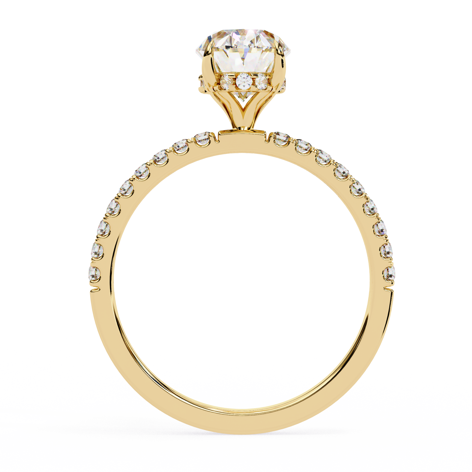 2 CT Oval Cut Lab-Grown Diamond Solitaire Engagement Ring – Elegant 4-Prong Setting