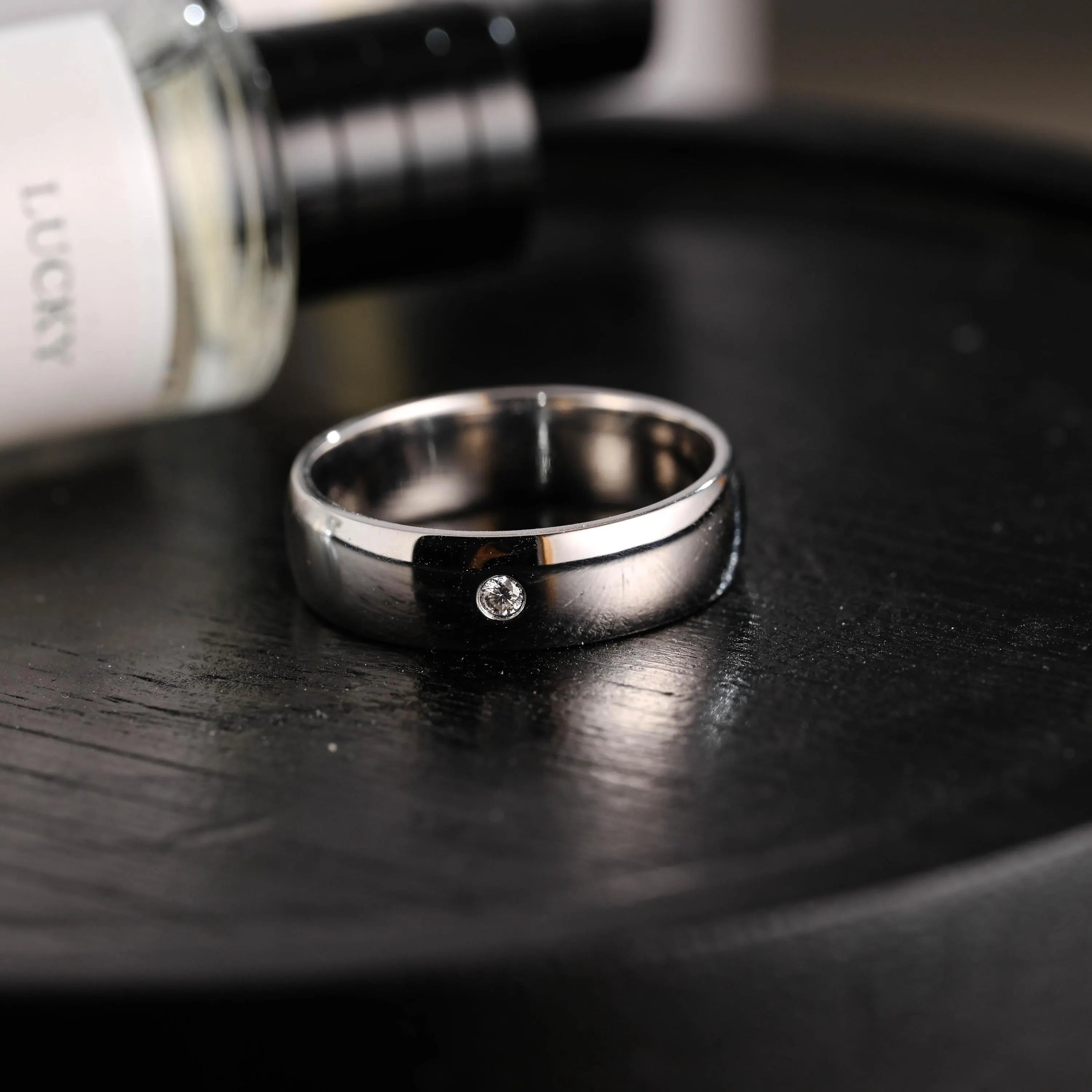 Solid Gold Round Moissanite Wedding Band, Wedding Ring, Matching Band, Anniversary Gift Birthday Gift Valentine's Day Gift for Women Men