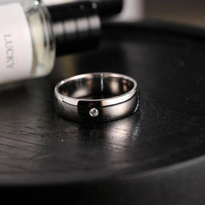 Solid Gold Round Moissanite Wedding Band, Wedding Ring, Matching Band, Anniversary Gift Birthday Gift Valentine's Day Gift for Women Men