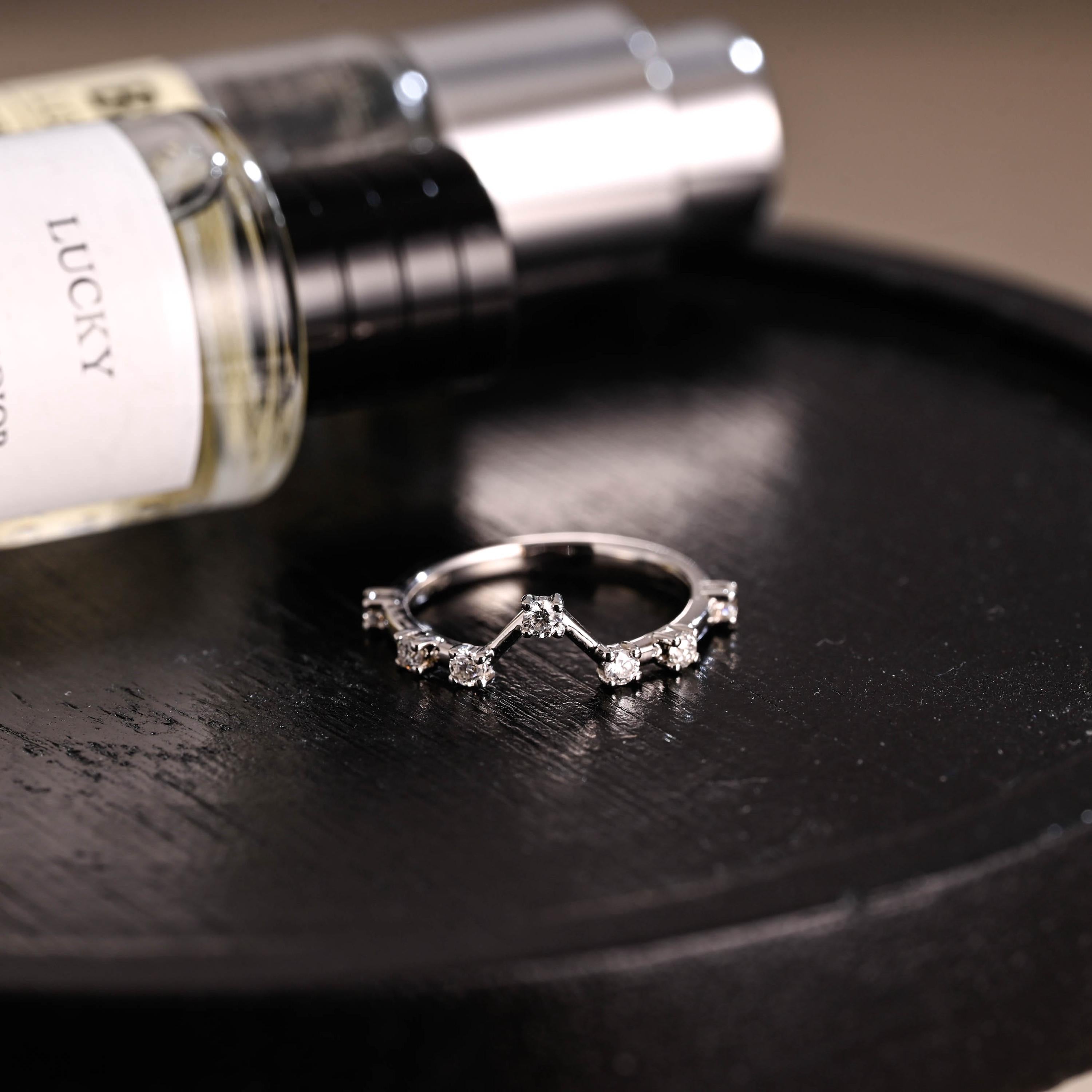 Solid Gold Moissanite Wedding Band, Round Cut Anniversary Ring