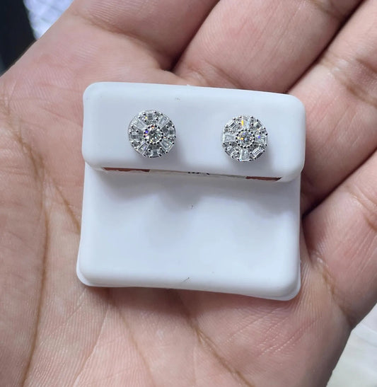Moissanite Earrings 043