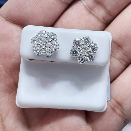Moissanite Earrings 021