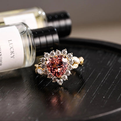 Solid Gold Heart Cut Moissanite Engagement Ring, Anniversary Gift Birthday Gift for Women Wife