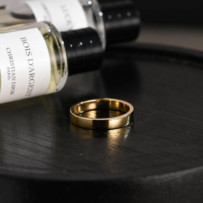 Solid Gold Plain Wedding Band, 3mm Matching Band, Matching Ring, Stackable Wedding Ring, Wedding Accessories, Anniversary Gifts, Cigar Band