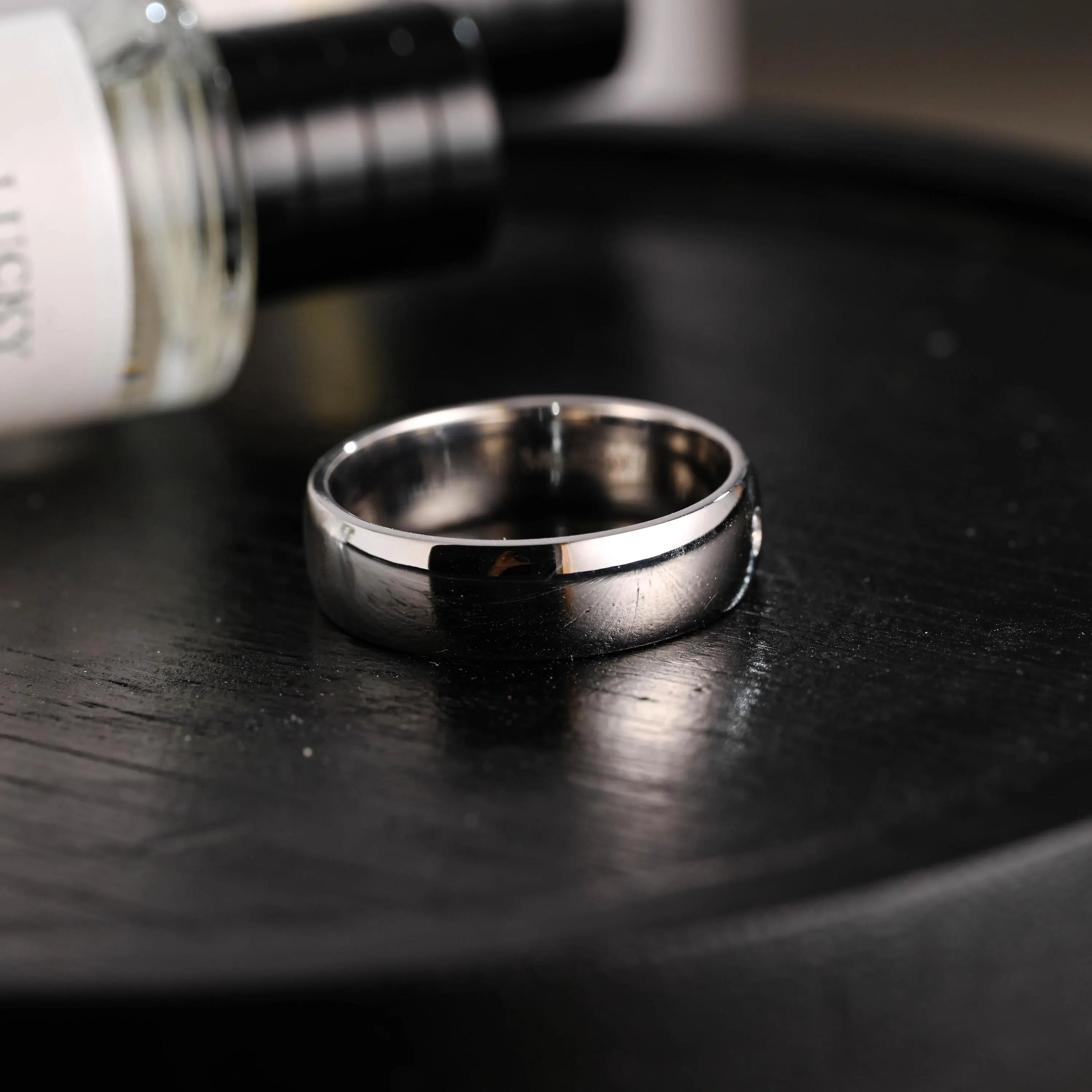 Solid Gold Round Moissanite Wedding Band, Wedding Ring, Matching Band, Anniversary Gift Birthday Gift Valentine's Day Gift for Women Men