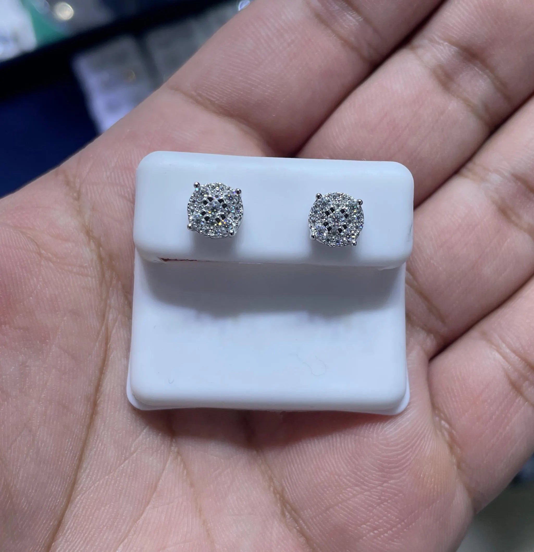 Moissanite Earrings 045