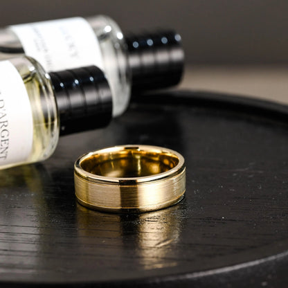 Solid Gold Plain Wedding Band, Wedding Ring, Matching Band, 7mm Wide Ring, Anniversary Gift Birthday Gift Valentine's Day Gift for Women Men