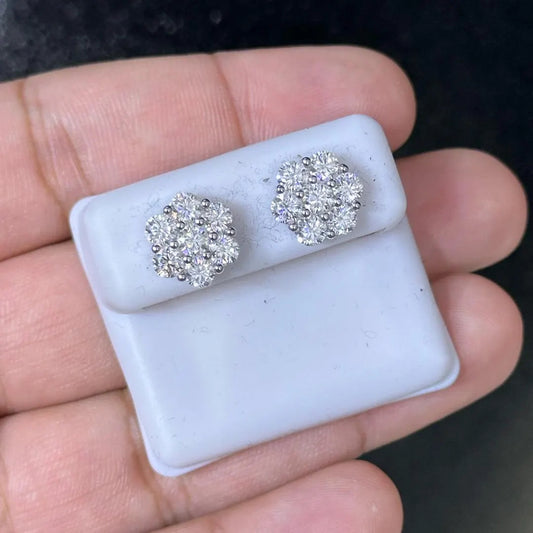Moissanite Earrings 020