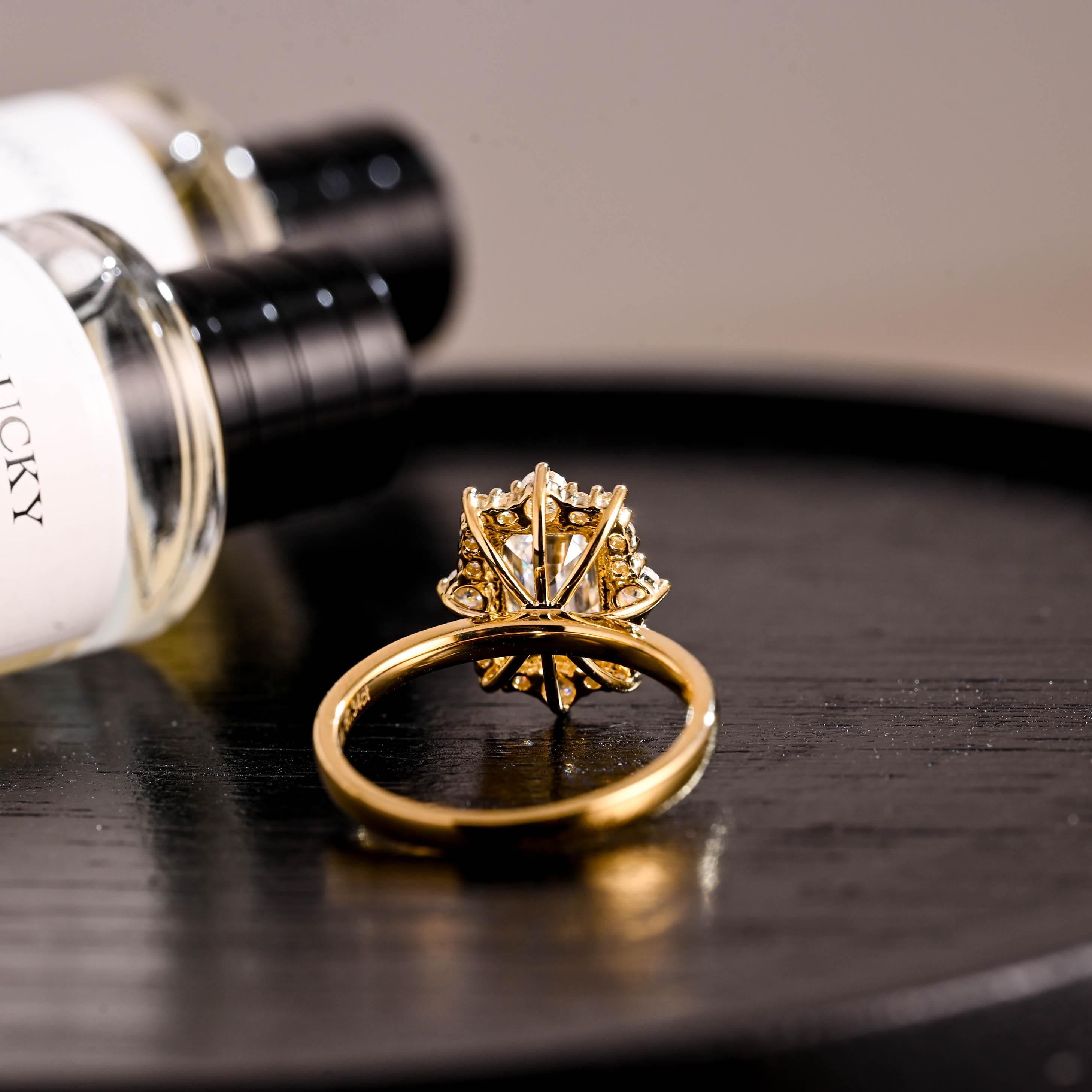 Solid Gold Emerald Cut Moissanite Engagement Ring, Starburst Emerald Cut Moissanite Wedding Ring, Anniversary Ring, Moissanite Promise Ring