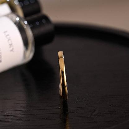 2mm Solid Gold Wedding Band, Eternity Stacking Ring