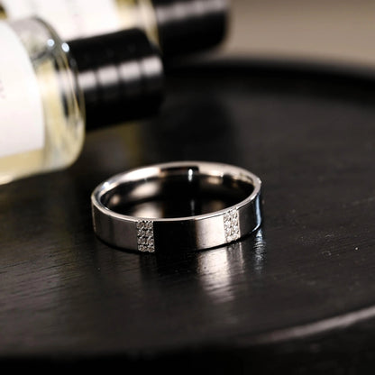 Solid Gold Round Cut Moissanite Wedding Band, Wedding Ring, Matching Band, Anniversary Gift Birthday Gift Valentine's Day Gift for Women