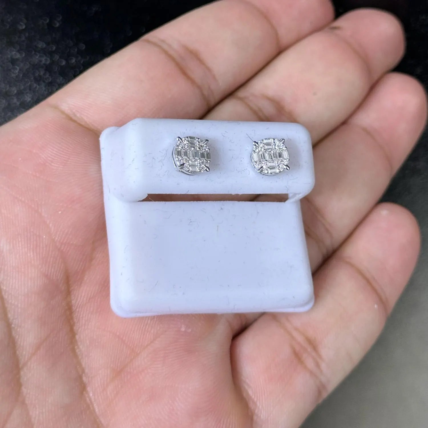 Moissanite Earrings 012