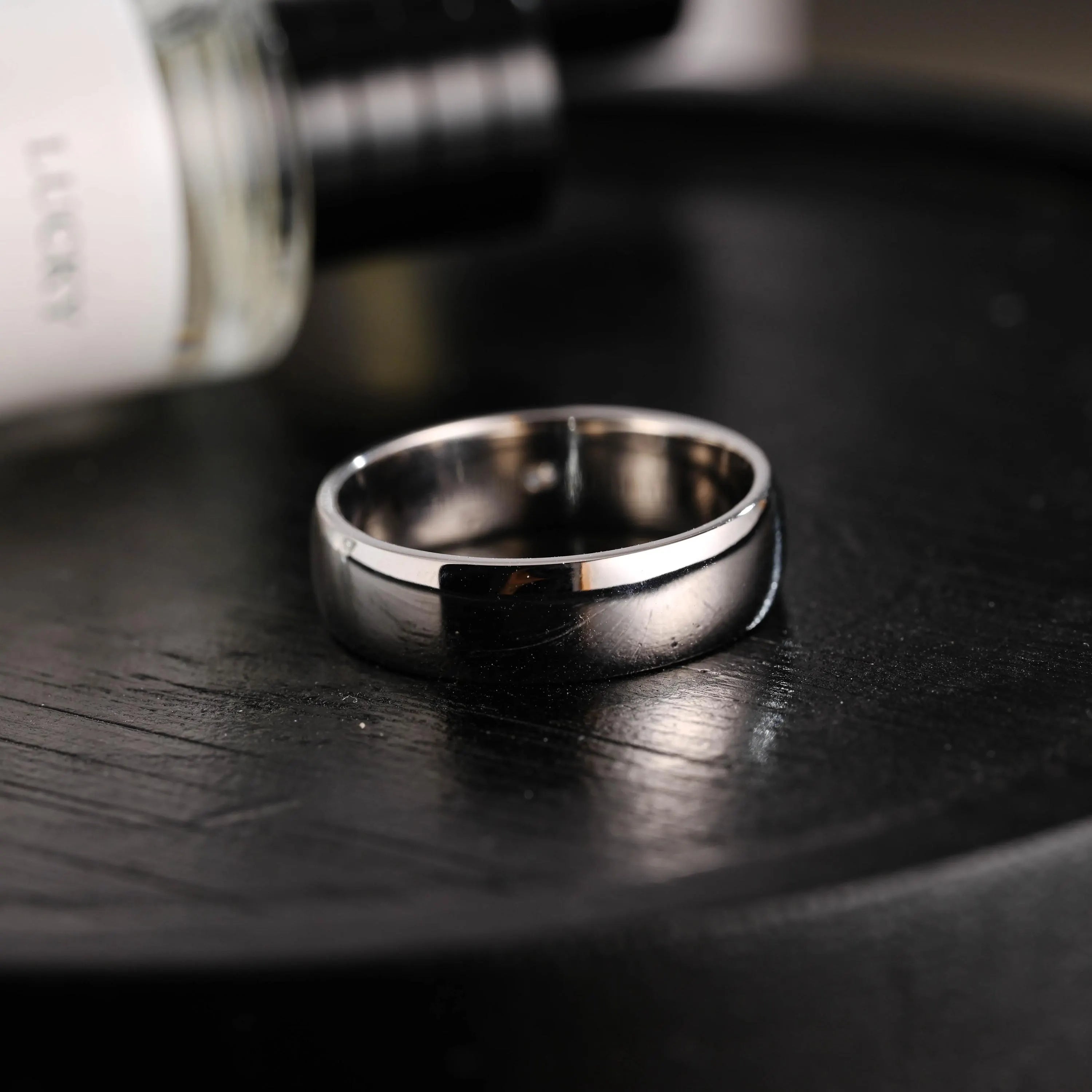 Solid Gold Round Moissanite Wedding Band, Wedding Ring, Matching Band, Anniversary Gift Birthday Gift Valentine's Day Gift for Women Men