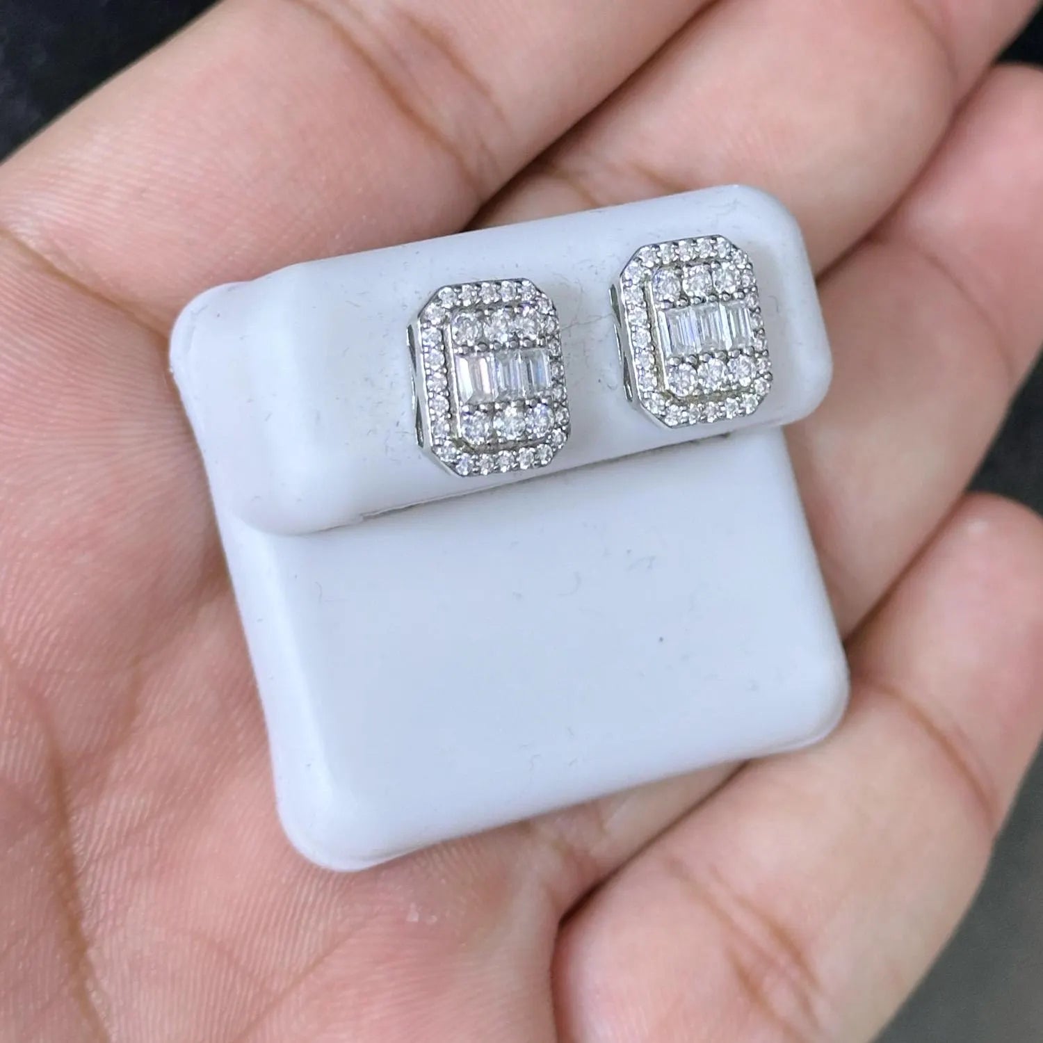 Moissanite Earrings 032