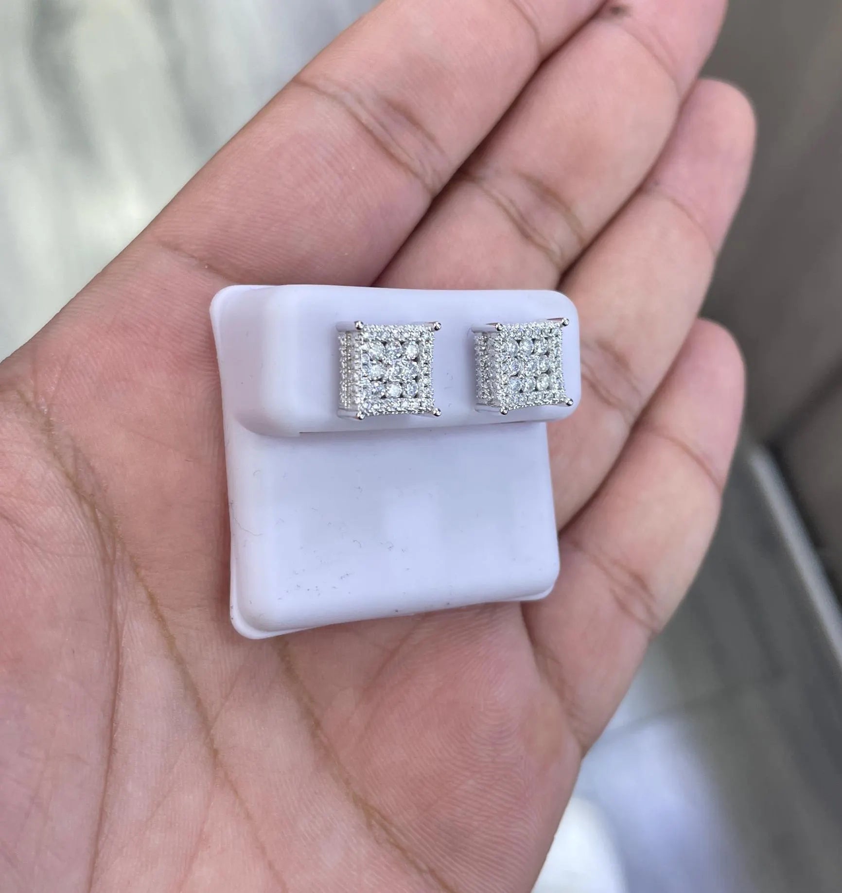 Moissanite Earrings 052