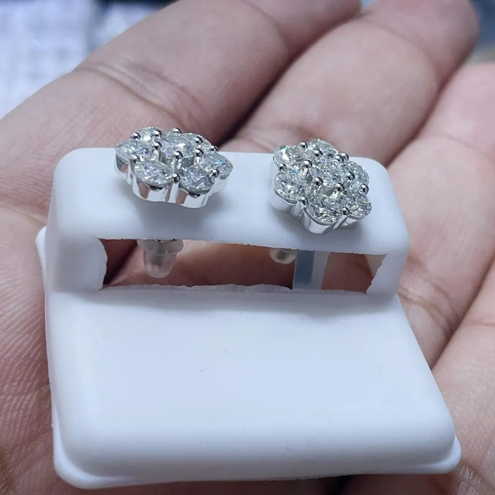 Moissanite Earrings 021