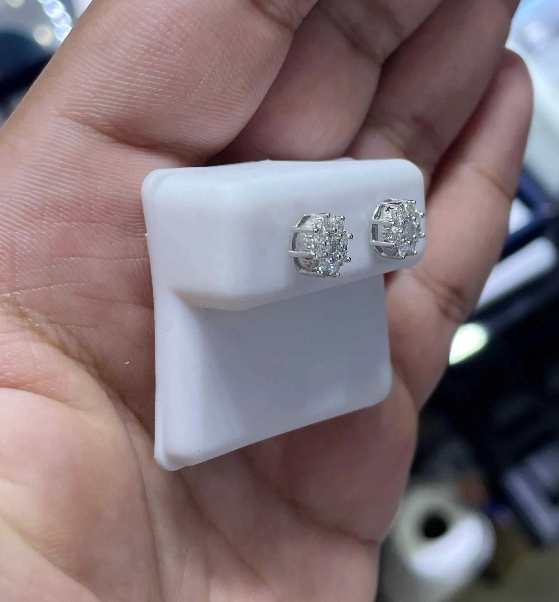 Moissanite Earrings 028