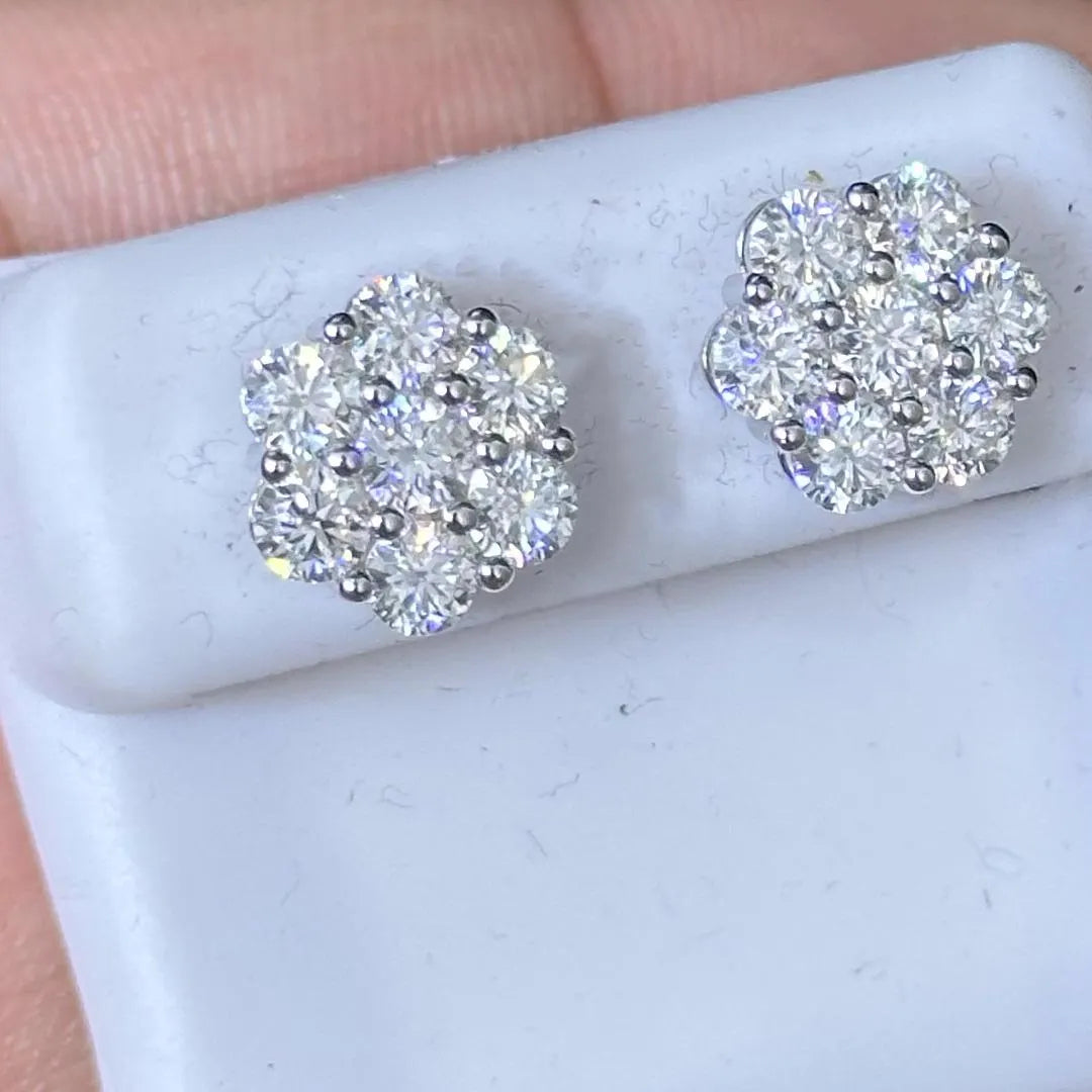 Moissanite Earrings 020