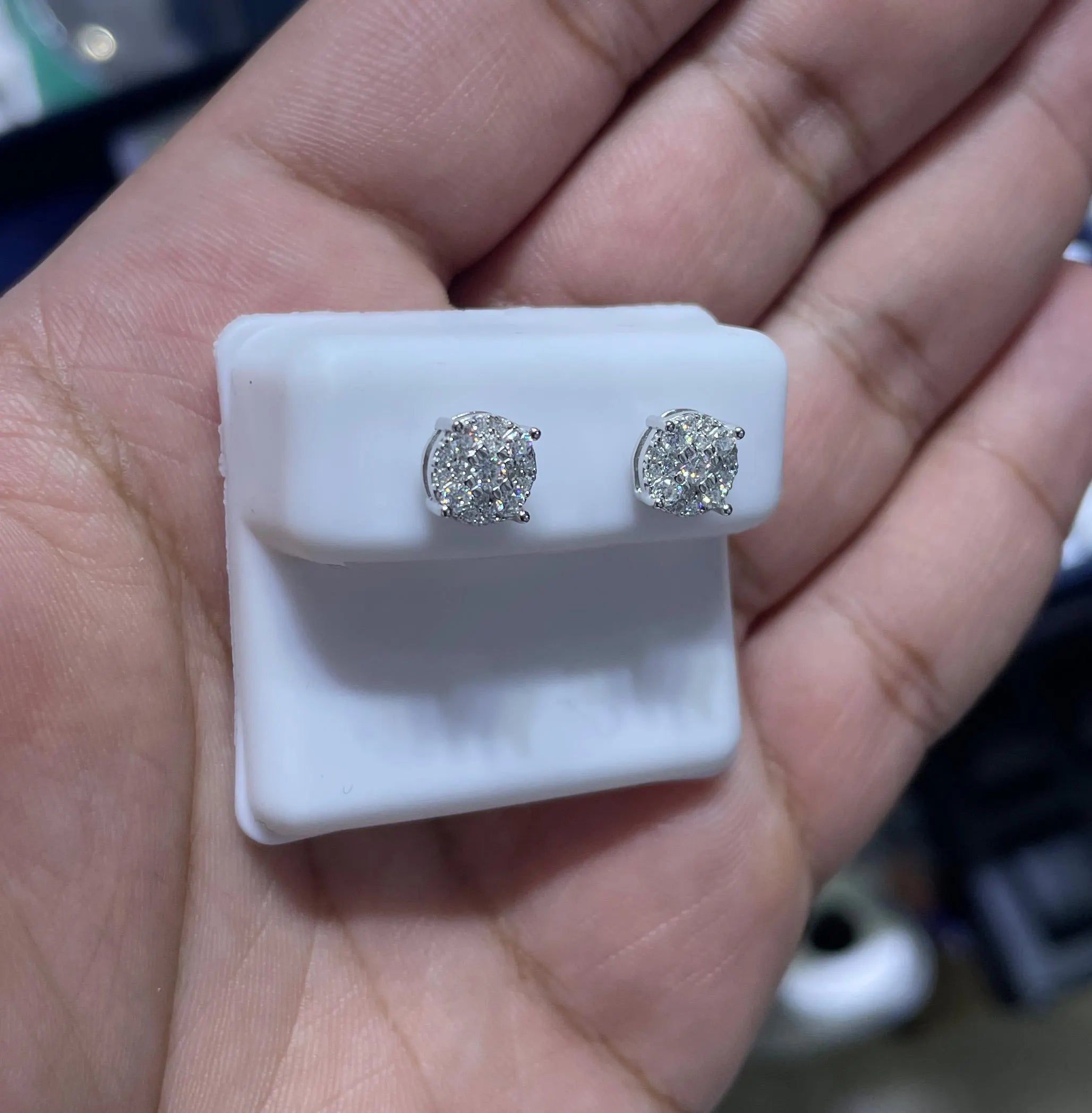 Moissanite Earrings 045