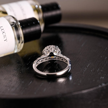 2.5mm Wide Solid Gold Round Cut Moissanite Engagement Ring, Anniversary Gift Birthday Gift for Women Wife