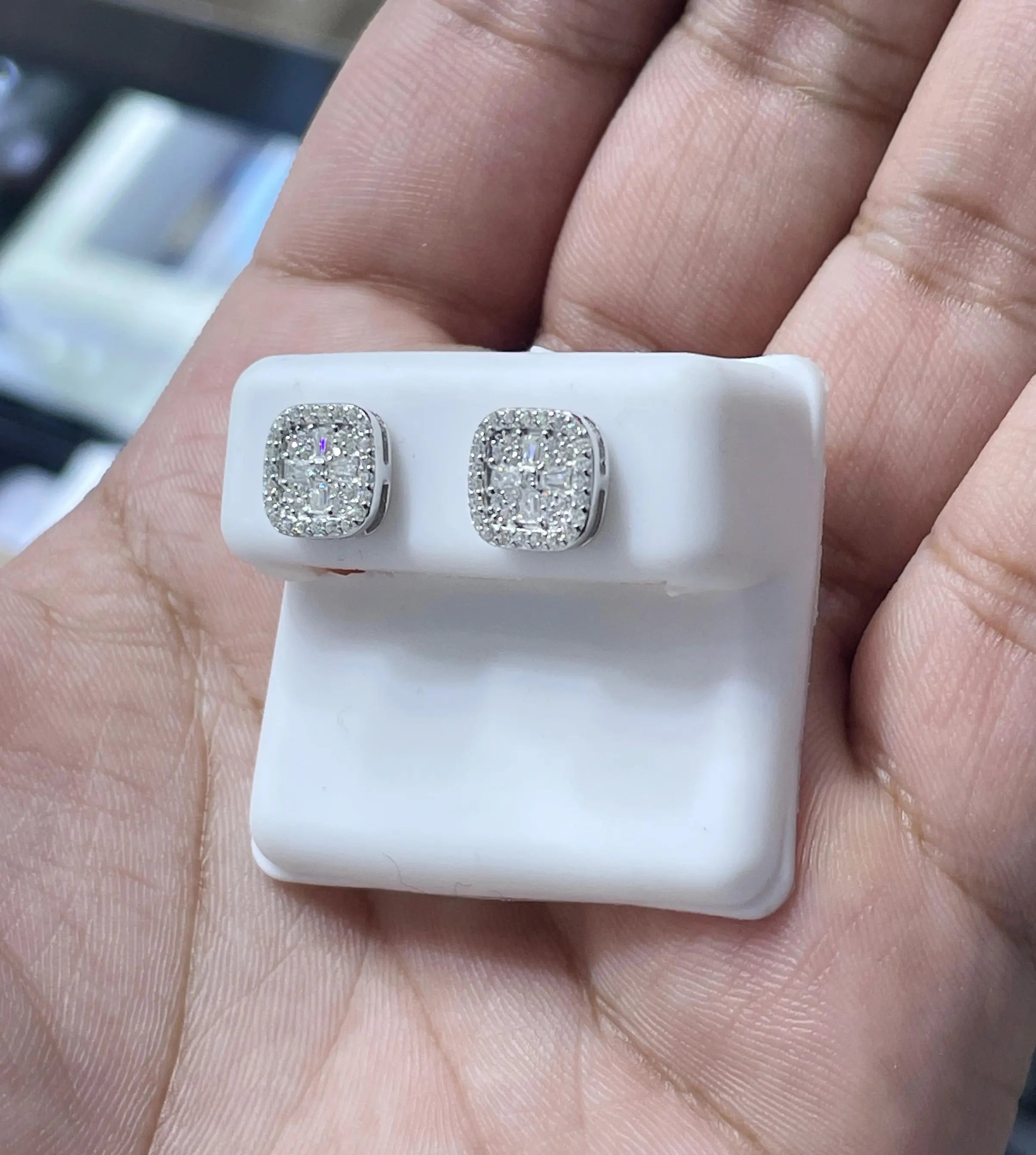 Moissanite Earrings 027