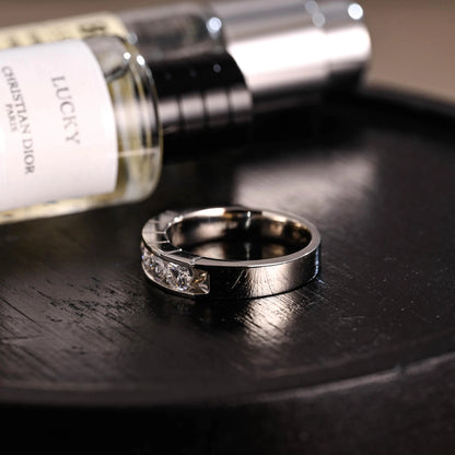 Solid Gold Round Cut Moissanite Wedding Band, Wedding Ring, Matching Band, Anniversary Gift Birthday Gift Valentine's Day Gift for Women