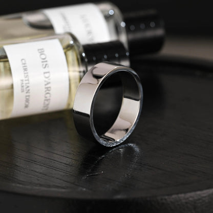 Solid Gold Plain Wedding Band, Wedding Ring, Matching Band, 6mm Wide Ring, Anniversary Gift Birthday Gift Valentine's Day Gift for Women Men