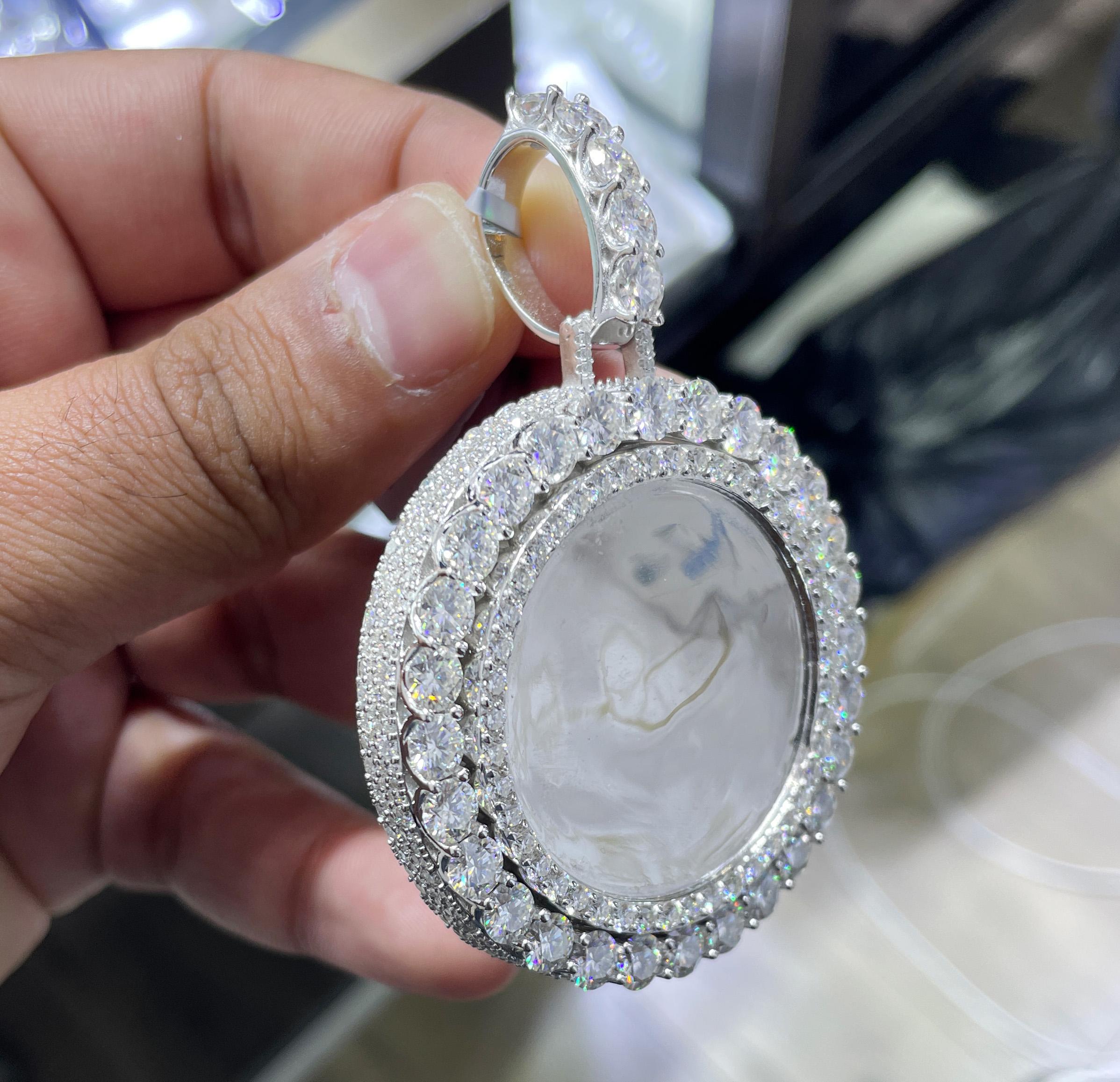 Moissanite Pendant 022