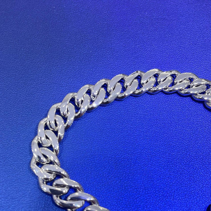 Moissanite Cuban Link Chain: 925 Sterling Silver, 4.34 CTW, 10mm