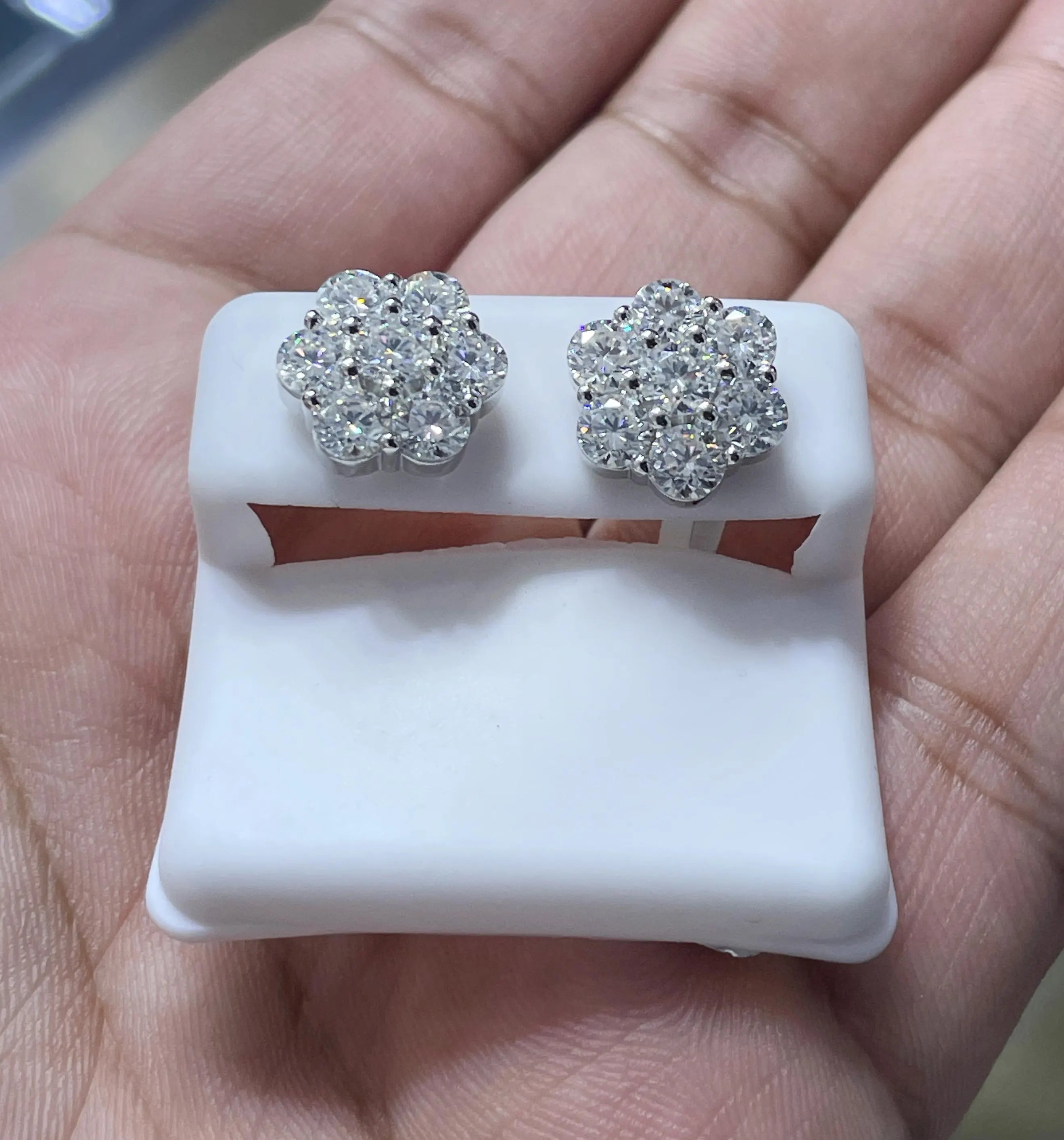Moissanite Earrings 042