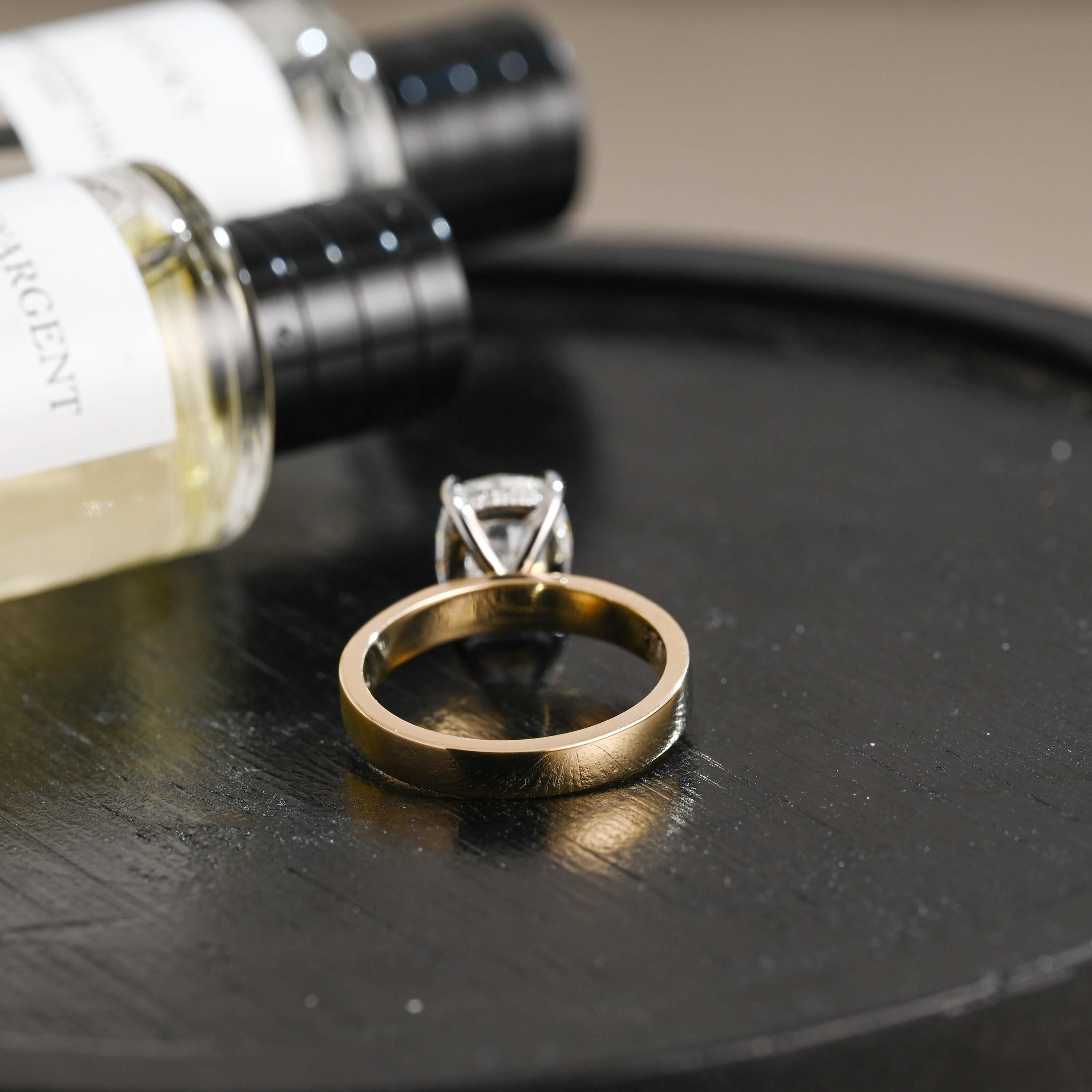 Crushed Ice Cut Elongated Cushion Cut Moissanite Engagement Ring, Solid Gold Cushion Wedding Ring, Hidden Halo Anniversary Moissanite Ring