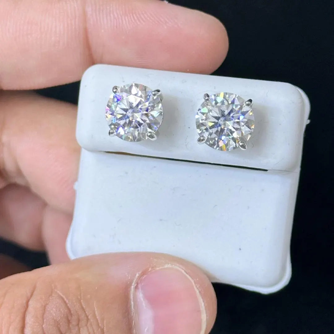 Moissanite Earrings 040