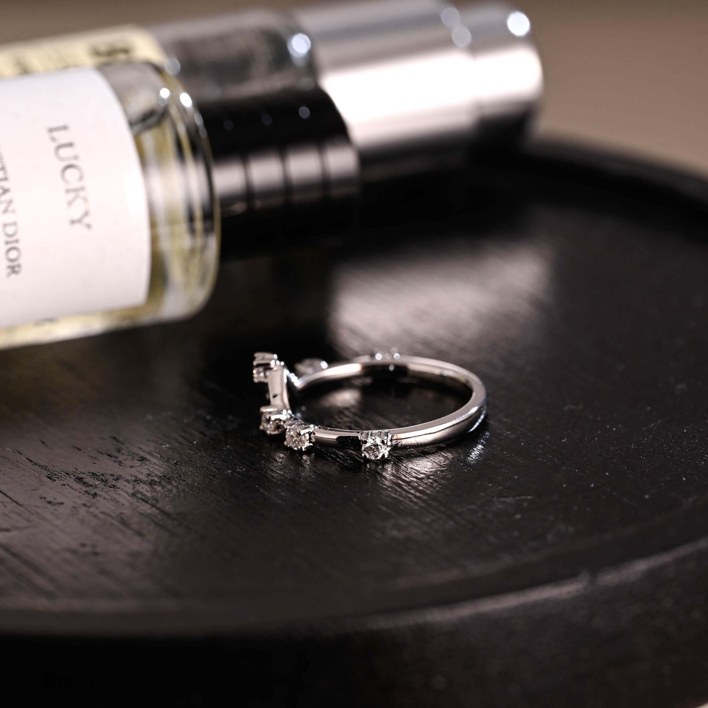 Solid Gold Moissanite Wedding Band, Round Cut Anniversary Ring