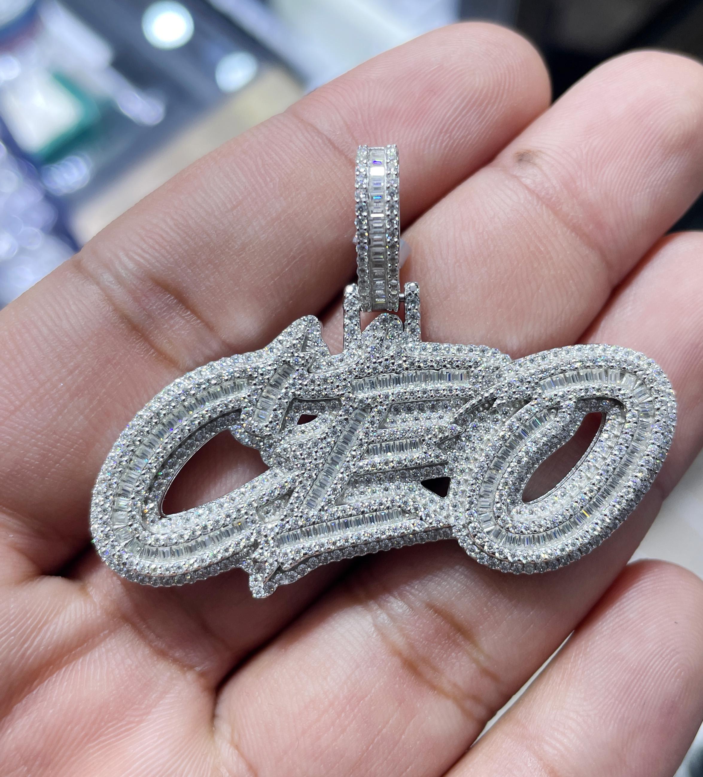 Moissanite Pendant 096