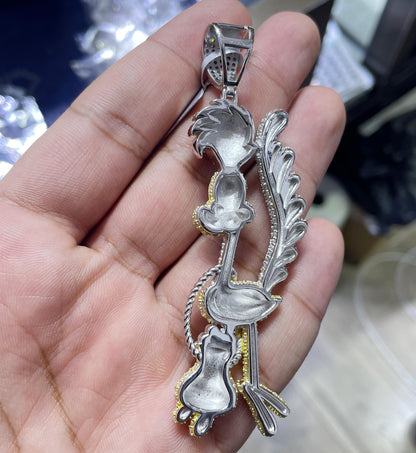 Moissanite Pendant 013