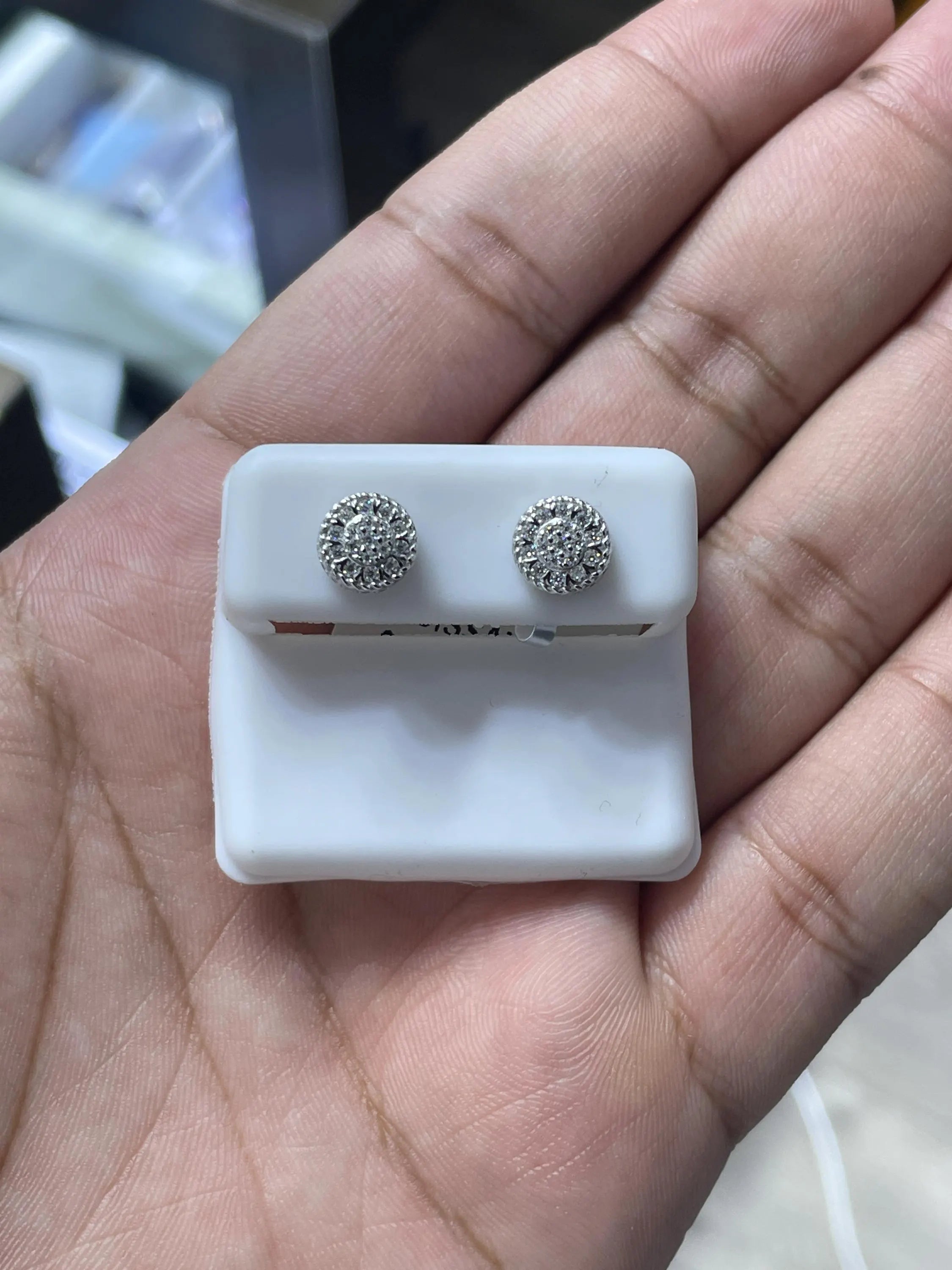 Moissanite Earrings 044