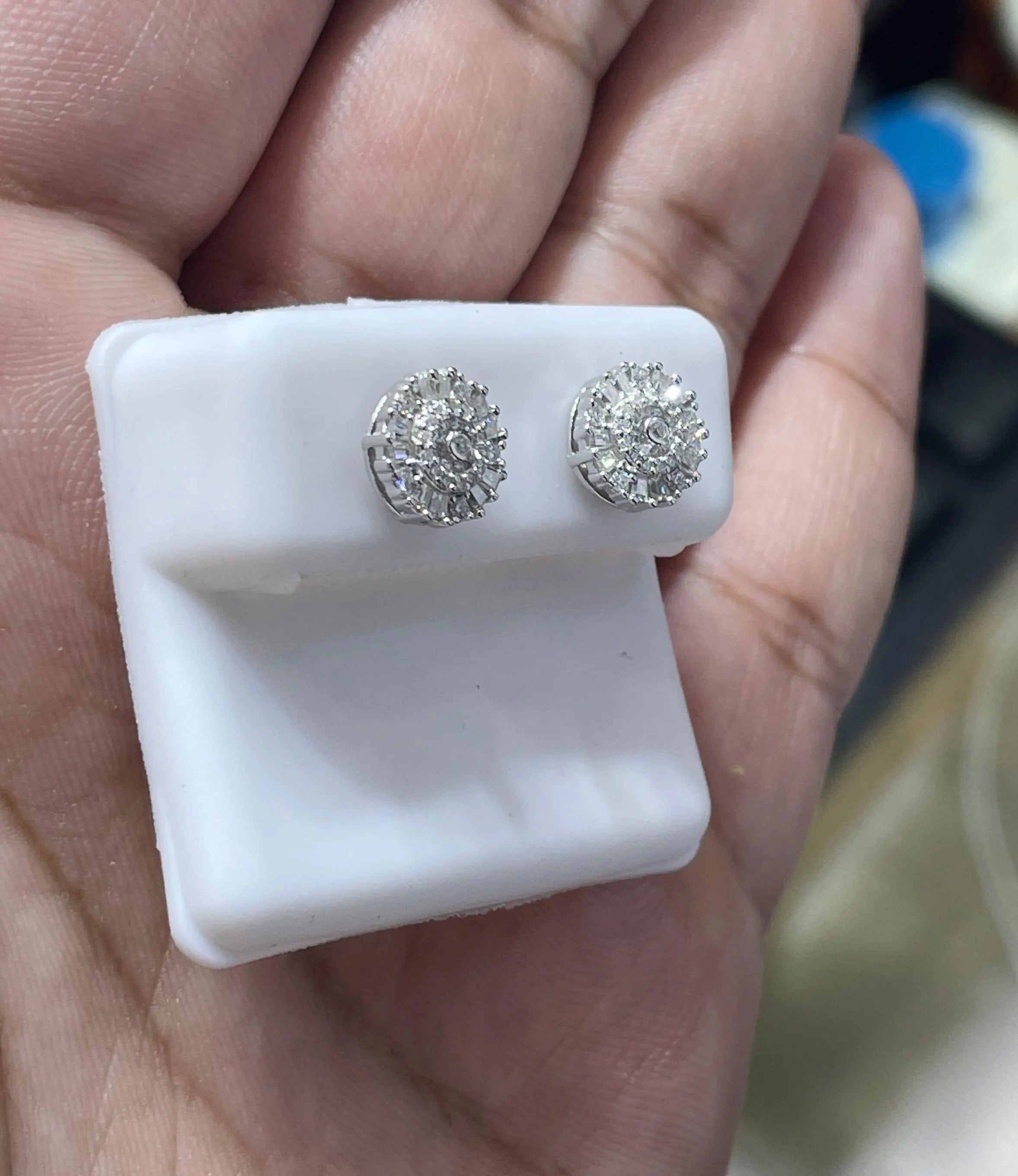 Moissanite Earrings 037