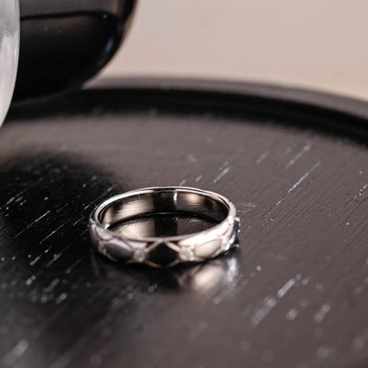 Unique Round Cut Moissanite Wedding Band, Full Eternity Moissanite Wedding Ring, 4mm Diamond Band, Engagement Ring, Anniversary Ring Gifts