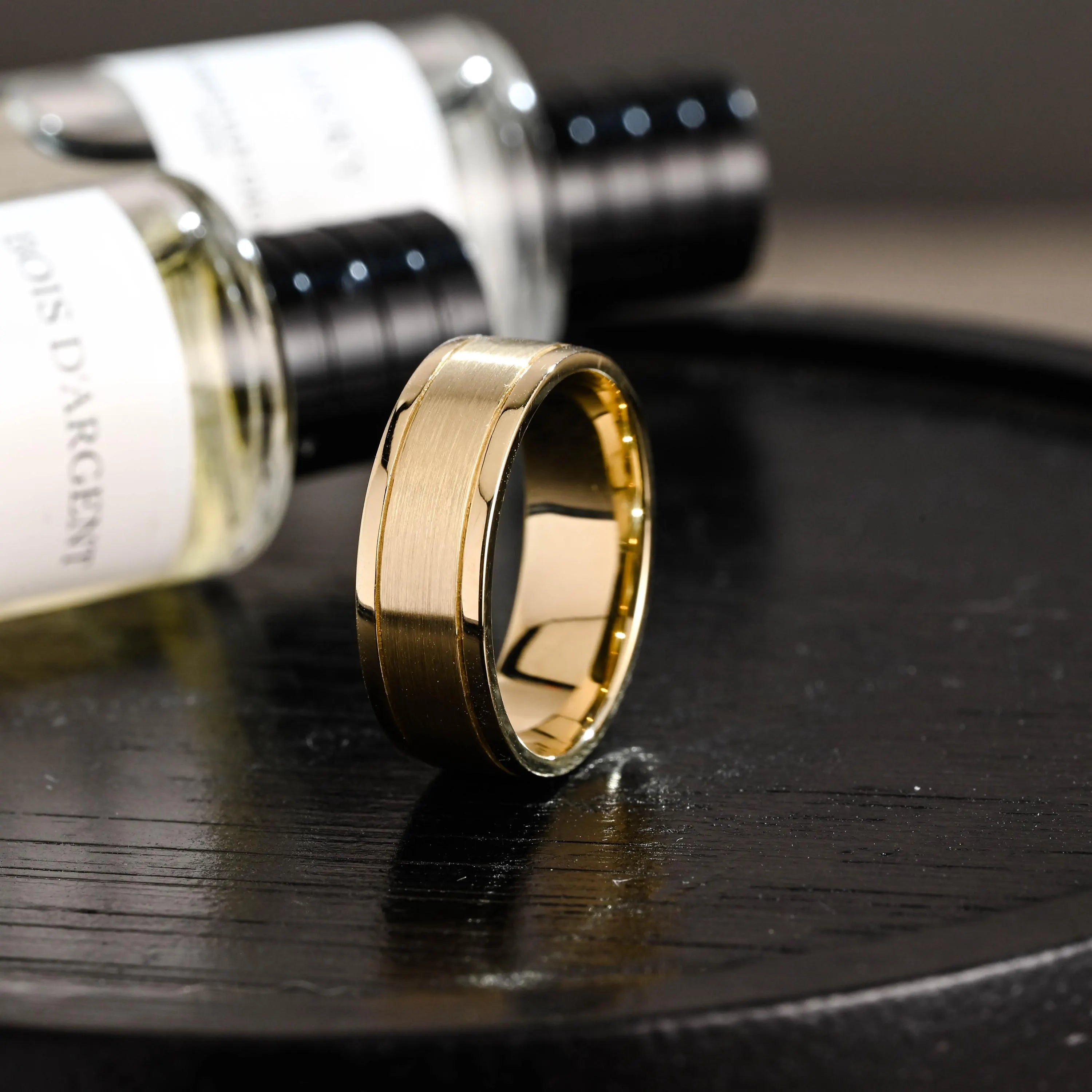 Solid Gold Plain Wedding Band, Wedding Ring, Matching Band, 7mm Wide Ring, Anniversary Gift Birthday Gift Valentine's Day Gift for Women Men