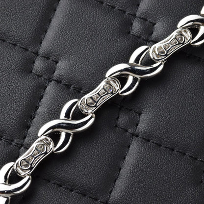 Iced Out Moissanite Infinity Bracelet: 925 Sterling Silver, 10 Carat