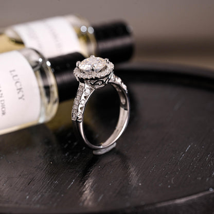 2.5mm Wide Solid Gold Round Cut Moissanite Engagement Ring, Anniversary Gift Birthday Gift for Women Wife