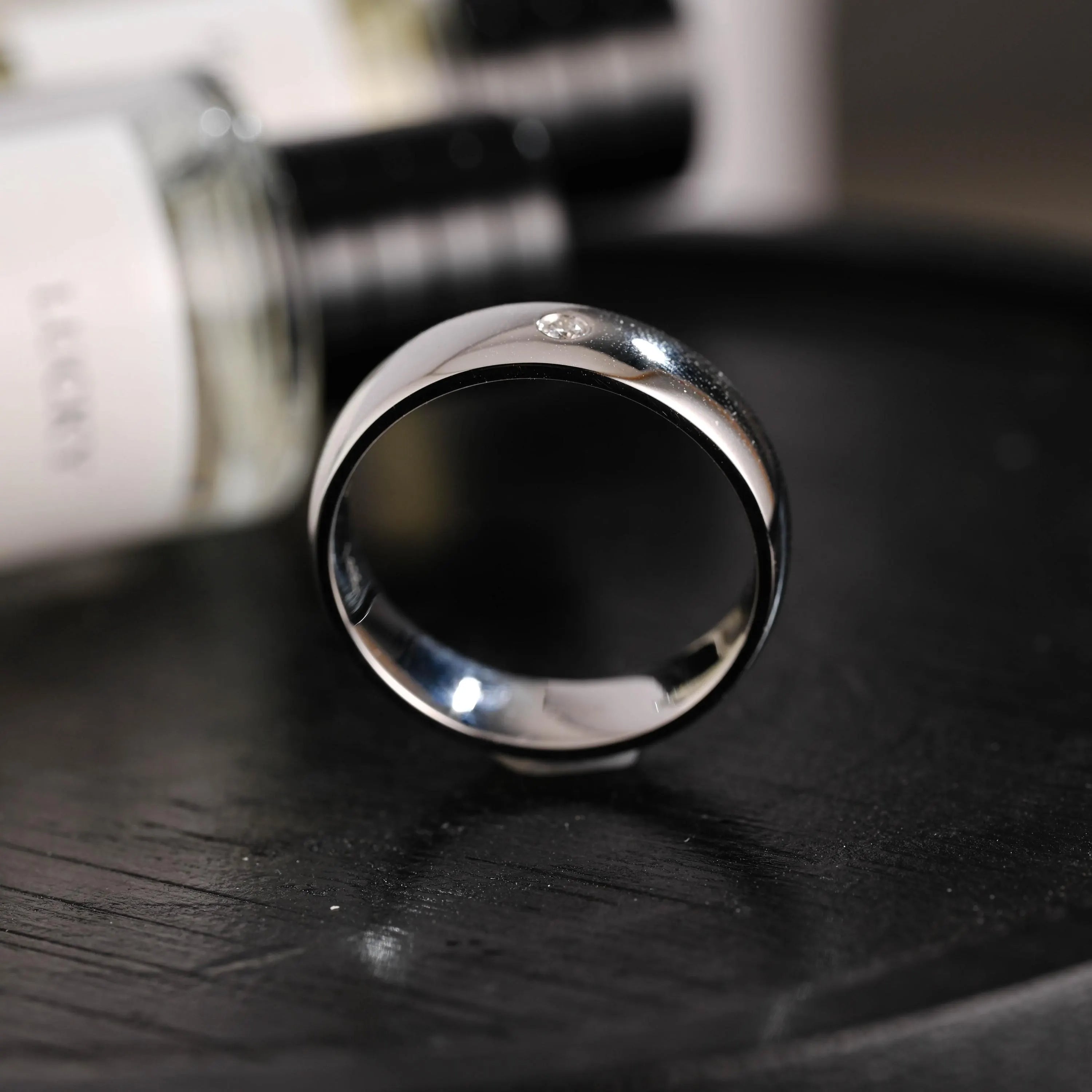 Solid Gold Round Moissanite Wedding Band, Wedding Ring, Matching Band, Anniversary Gift Birthday Gift Valentine's Day Gift for Women Men