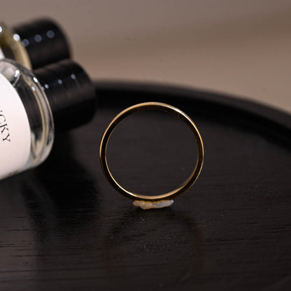 2mm Solid Gold Wedding Band, Eternity Stacking Ring