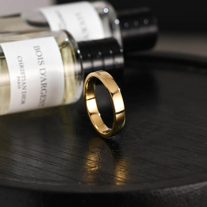 Solid Gold Plain Wedding Band, 3mm Matching Band, Matching Ring, Stackable Wedding Ring, Wedding Accessories, Anniversary Gifts, Cigar Band